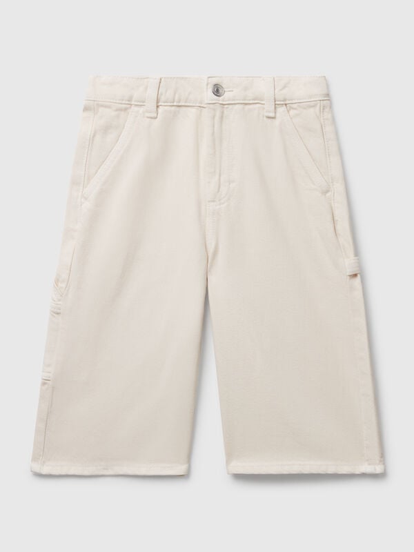 Pantalones de algodón hasta la rodilla Niña