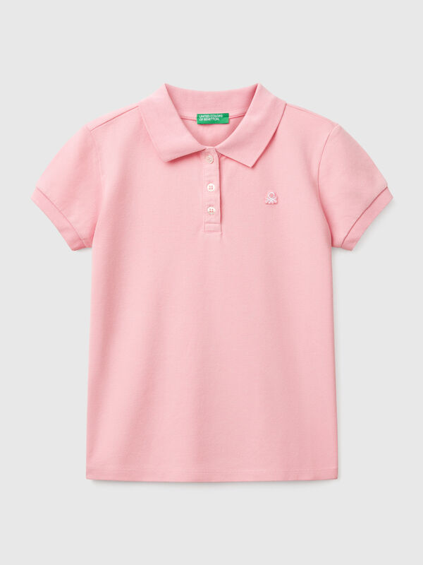 Polo de manga corta de algodón  Niña