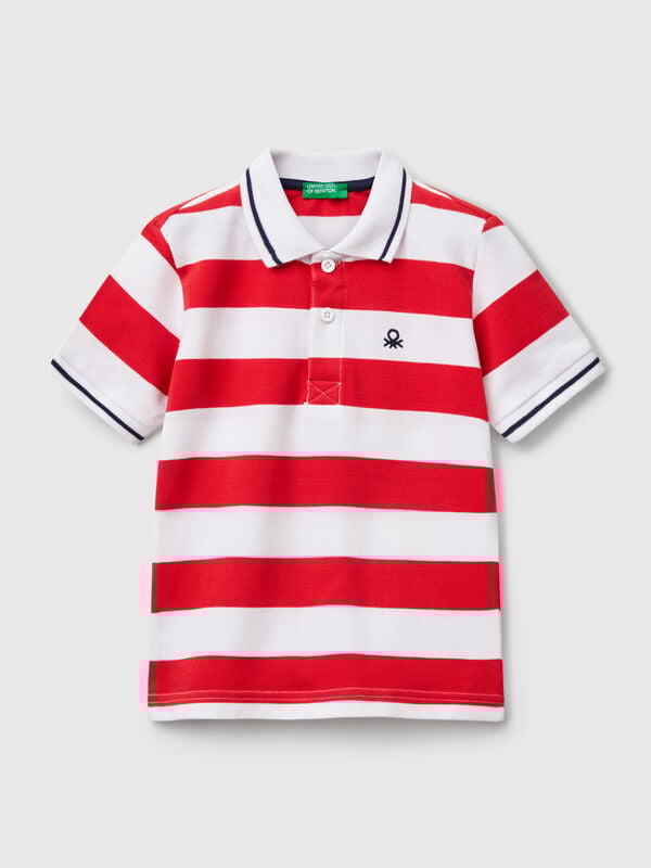 Polo manga corta rayas Niño