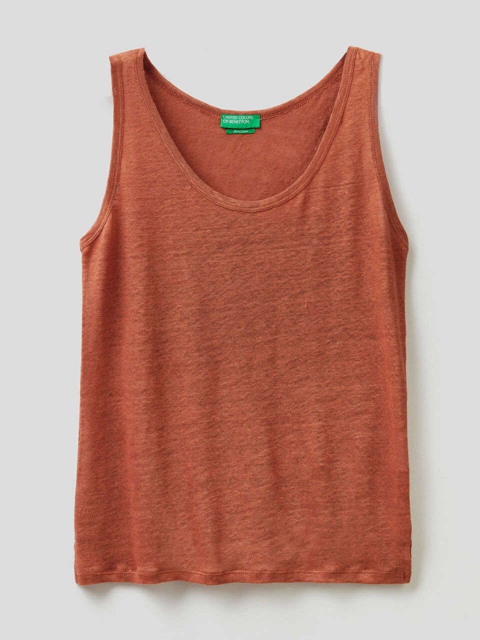 Camiseta de tirantes de 100% lino image number null