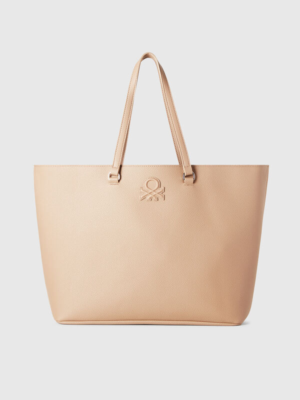 Tote Bag de tejido revestido Mujer