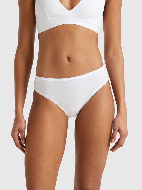 Braguitas básicas de algodón elástico Mujer