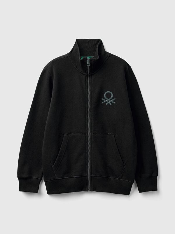Sudadera con cremallera de algodón puro Niño