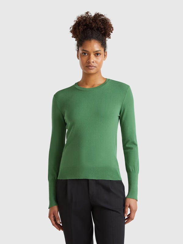 Jersey slim fit de mezcla de viscosa Mujer