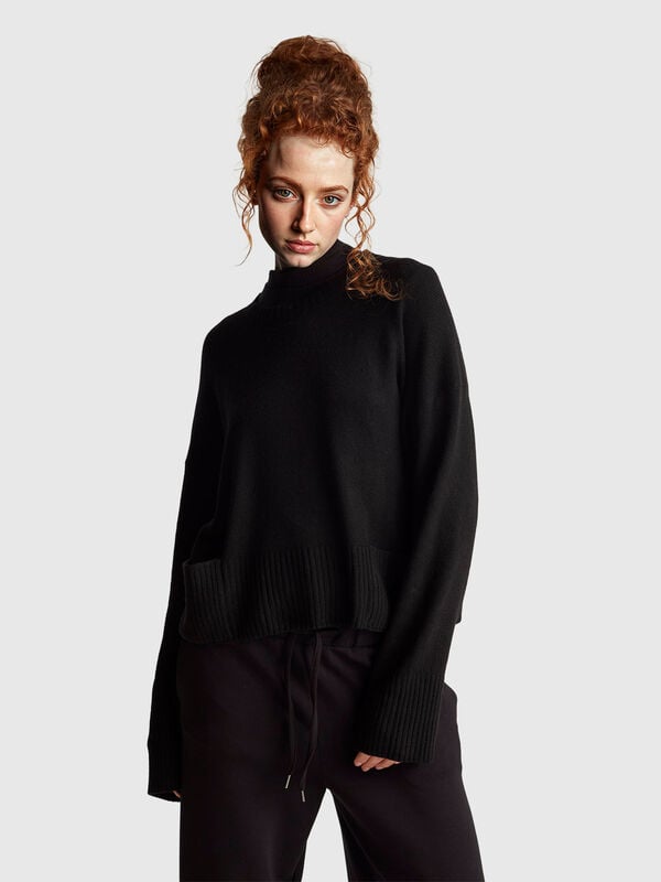 Suéter de mezcla de lana y viscosa Mujer