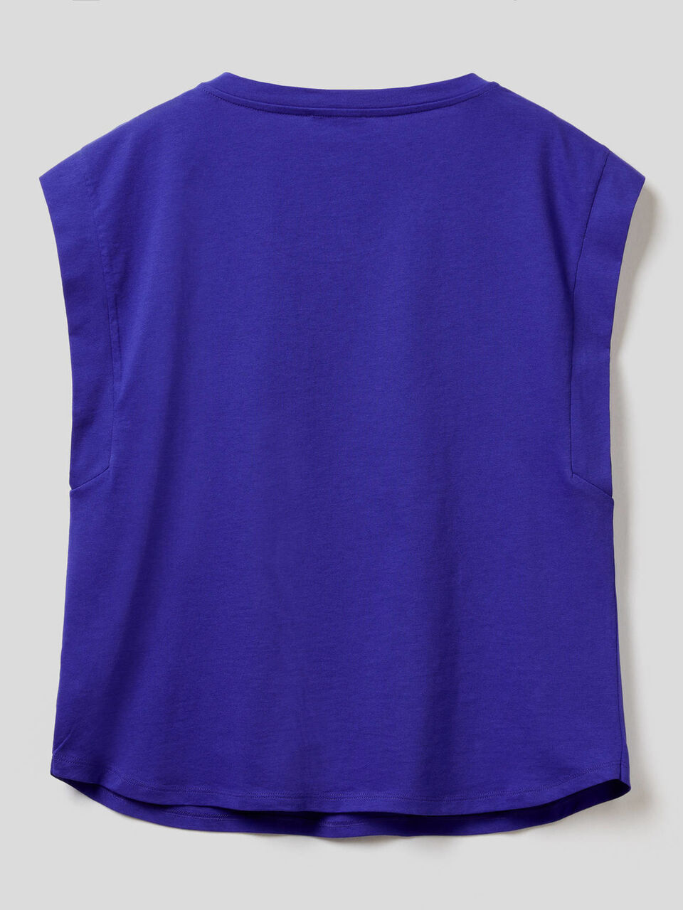 Camiseta de algodón con manga casquillo image number 2