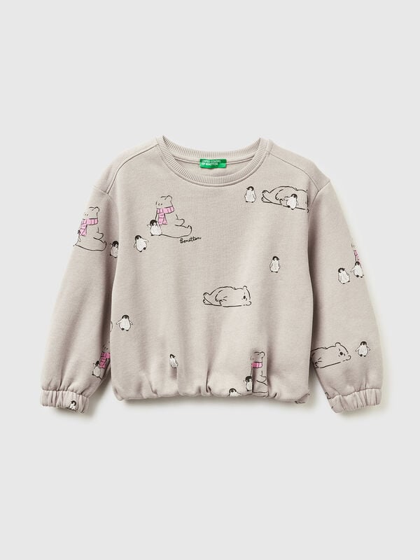 Sudadera con estampado animal Niña