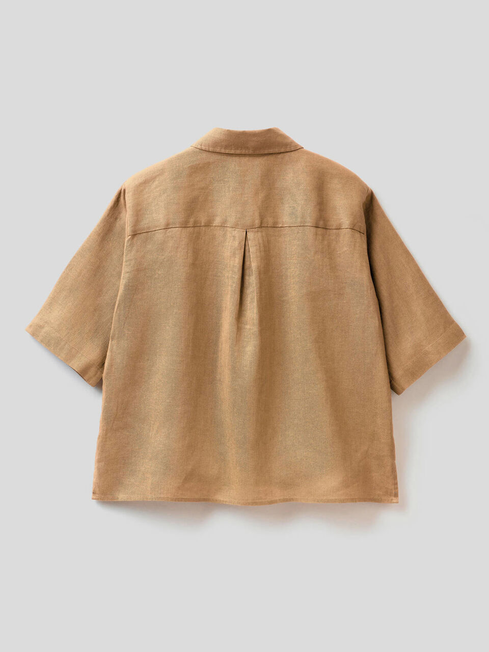 Camisa corta de puro lino image number 2