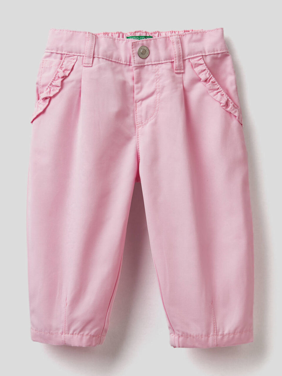 Pantalón con pequeños volantes image number 1