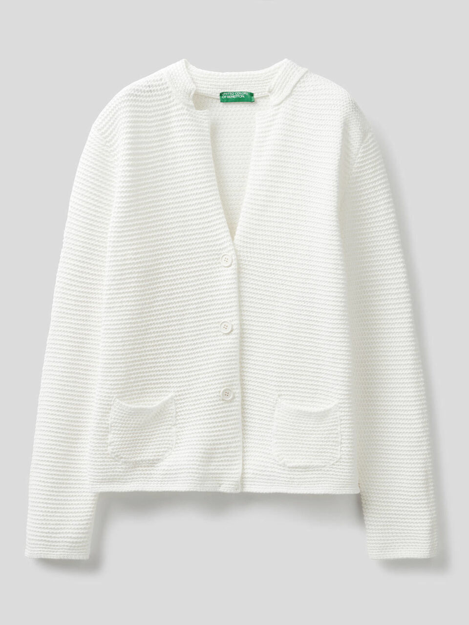 Chaqueta de punto de 100 % algodón image number 1