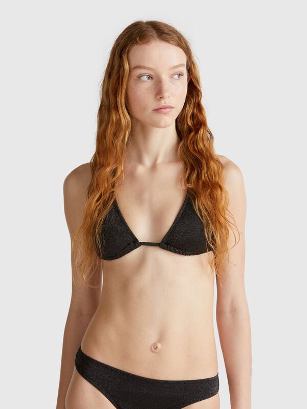 Triángulo marino con lurex. Mujer