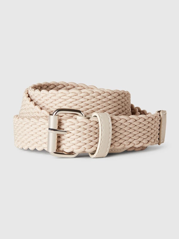 Cinturón cinta elástica beige Hombre