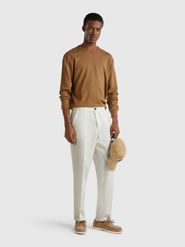 Chinos de puro lino Hombre