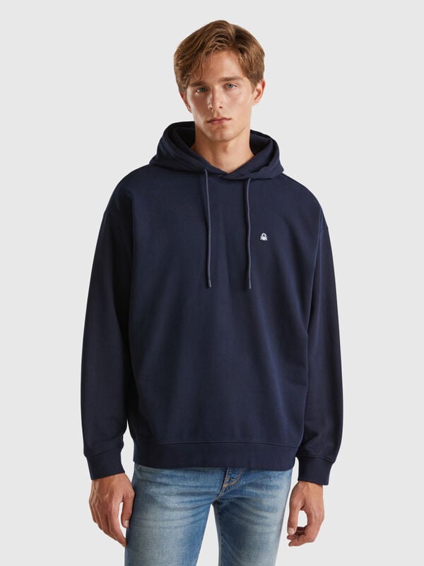 Sudadera de 100 % algodón con capucha Hombre