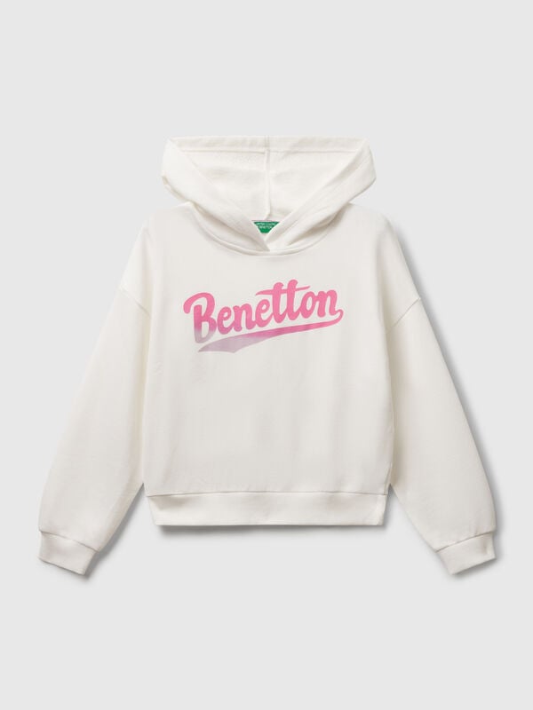 Sudadera con capucha estampada Niña