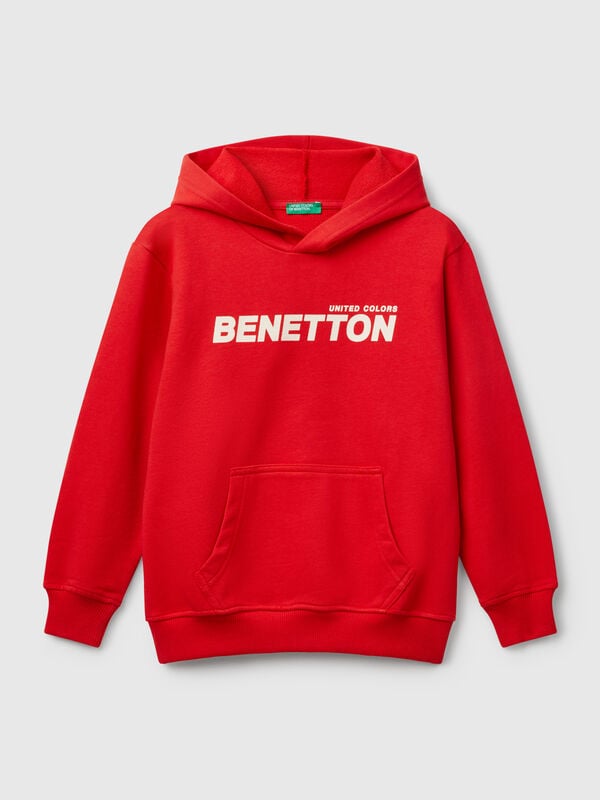 Sudadera con estampado y capucha  Niño