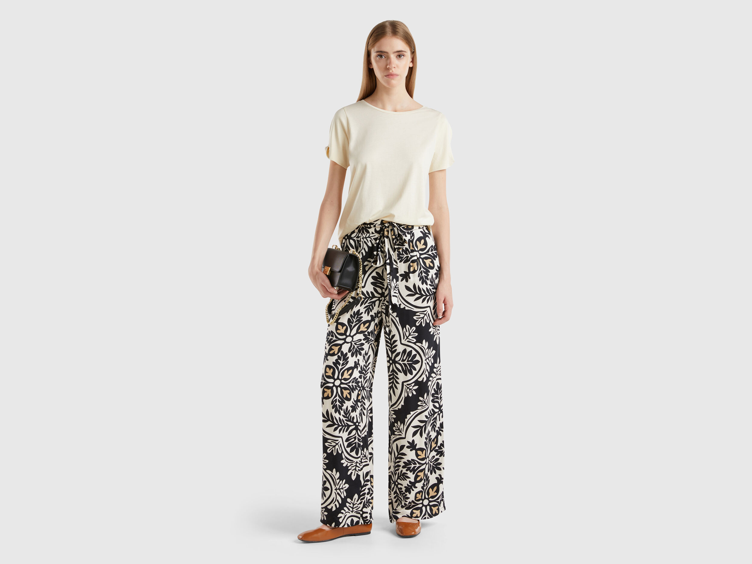 Benetton pantalones mujer rebajas clearance