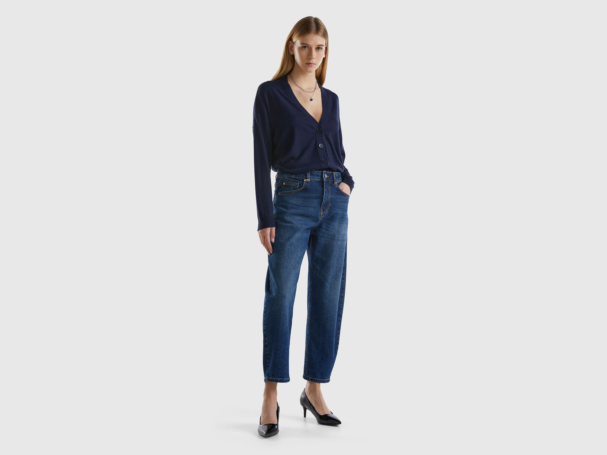 Vaqueros estilo mom outlet