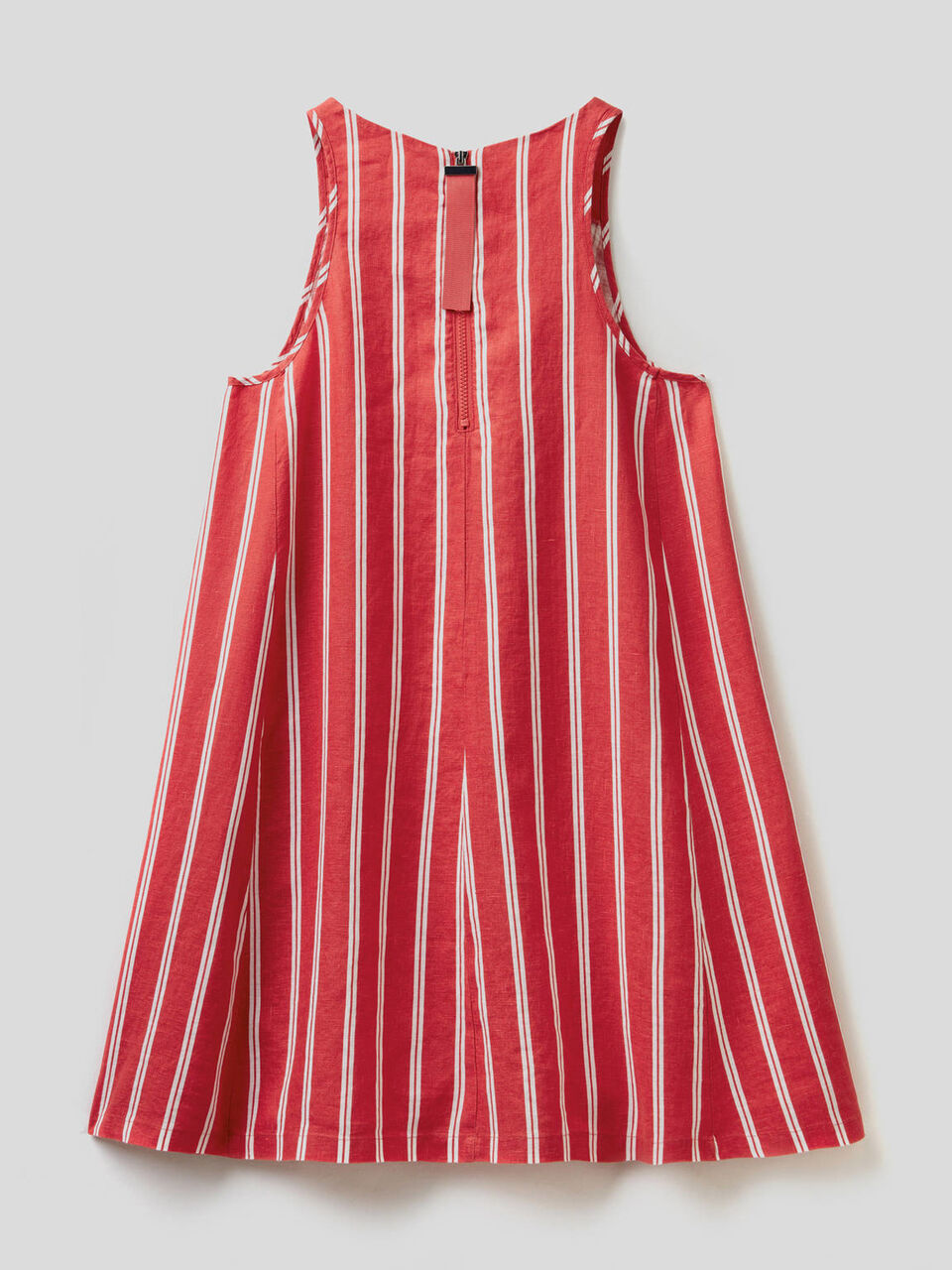 Vestido de 100% lino con estampado image number 2