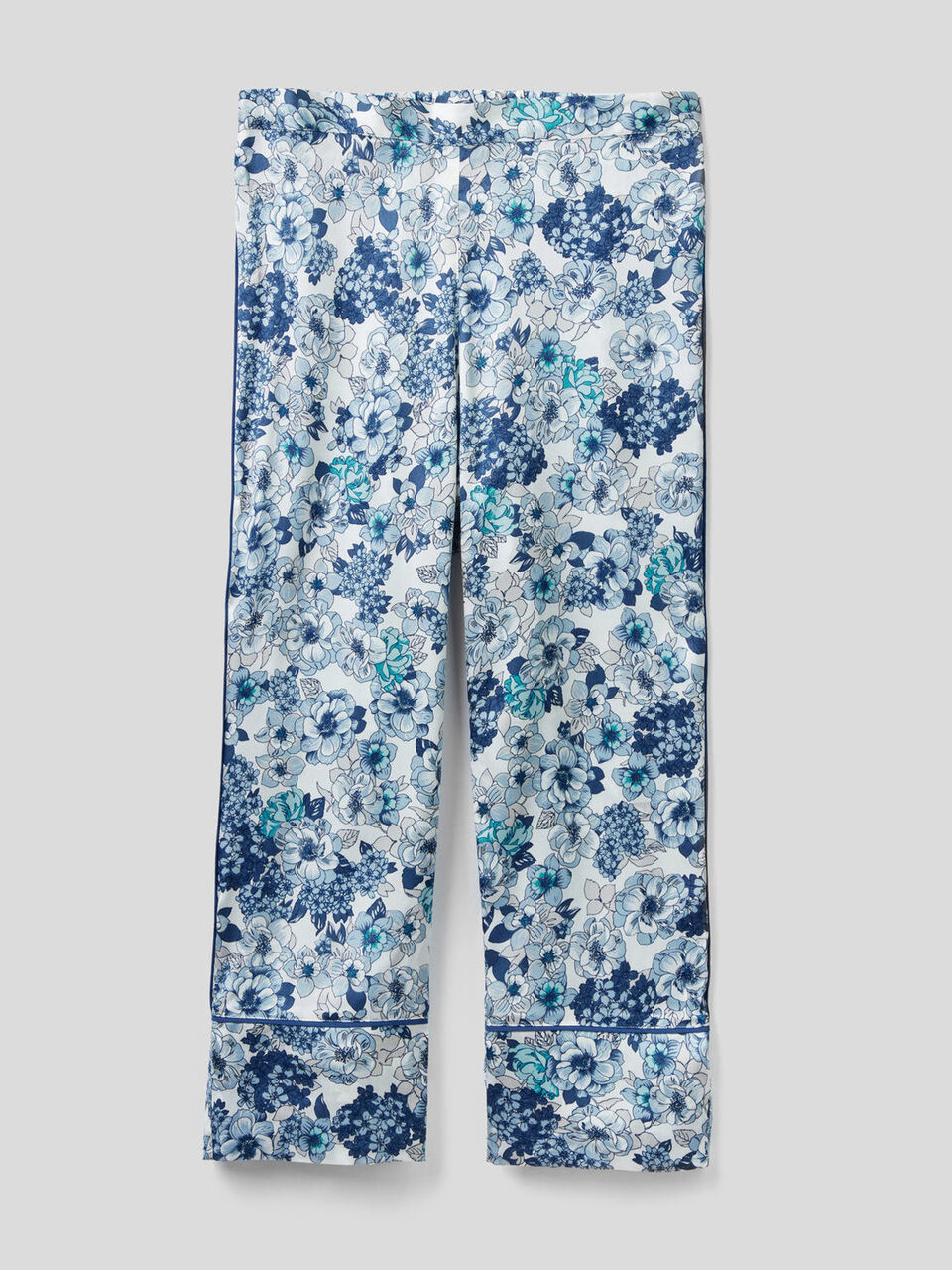 Pantalón cropped de raso image number 1
