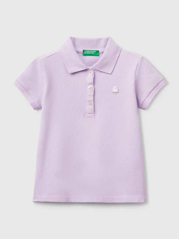 Polo de manga corta de algodón  Niña
