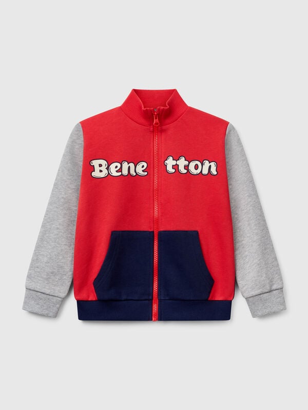 Sudadera de algodón con cremallera Niño