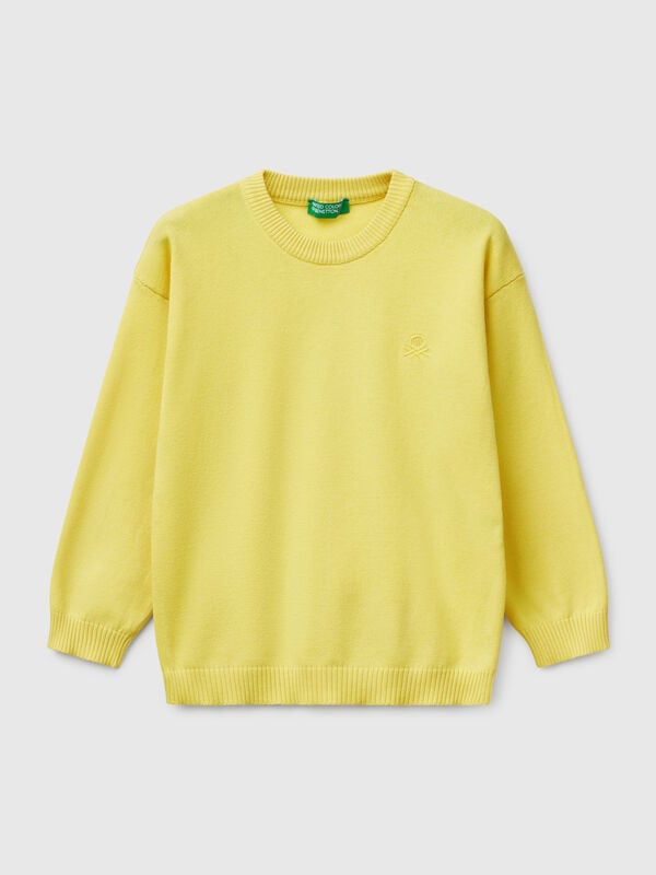 Jersey de algodón puro con logotipo Niño