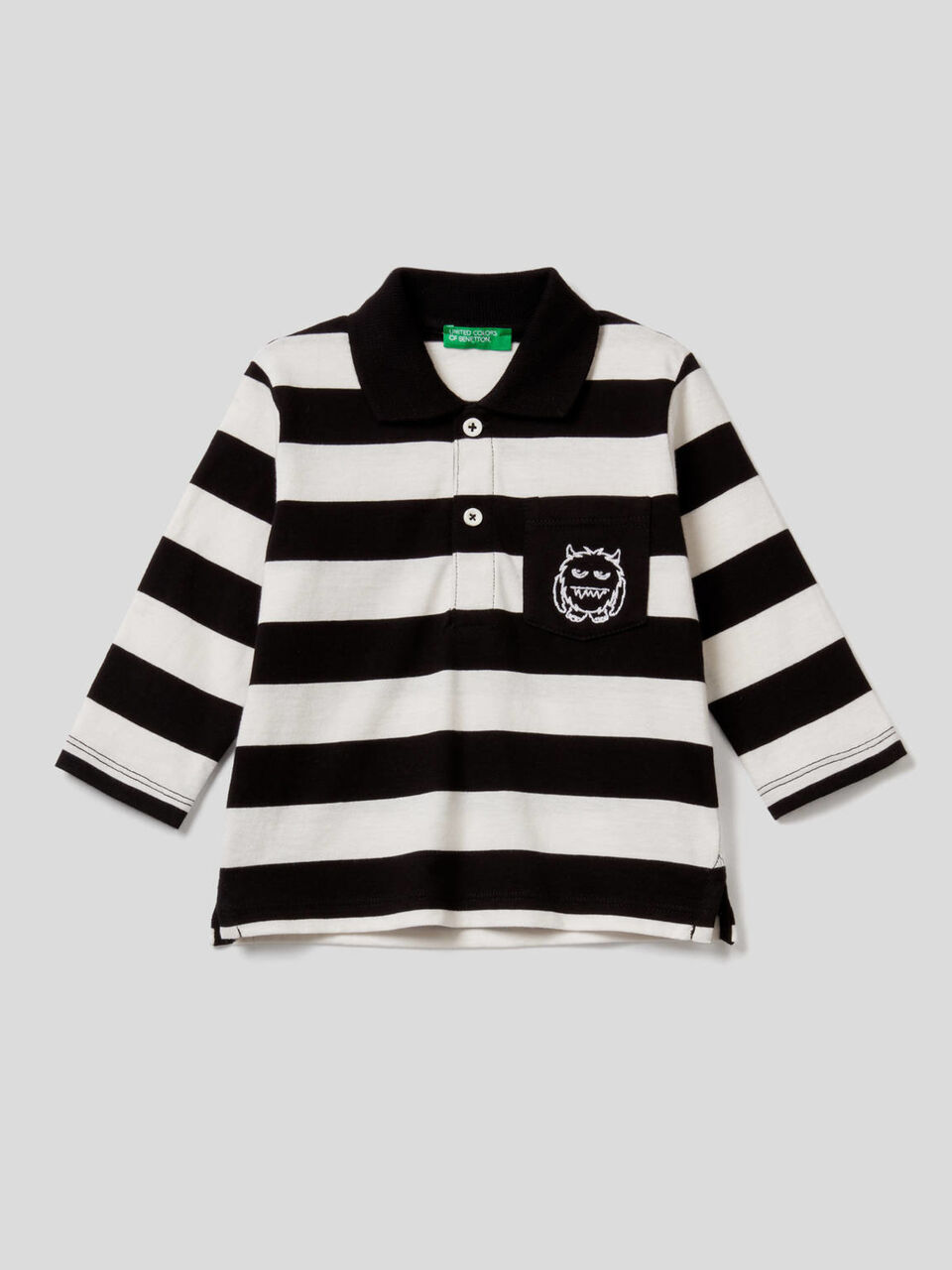 Polo de rayas de 100 % algodón image number 1
