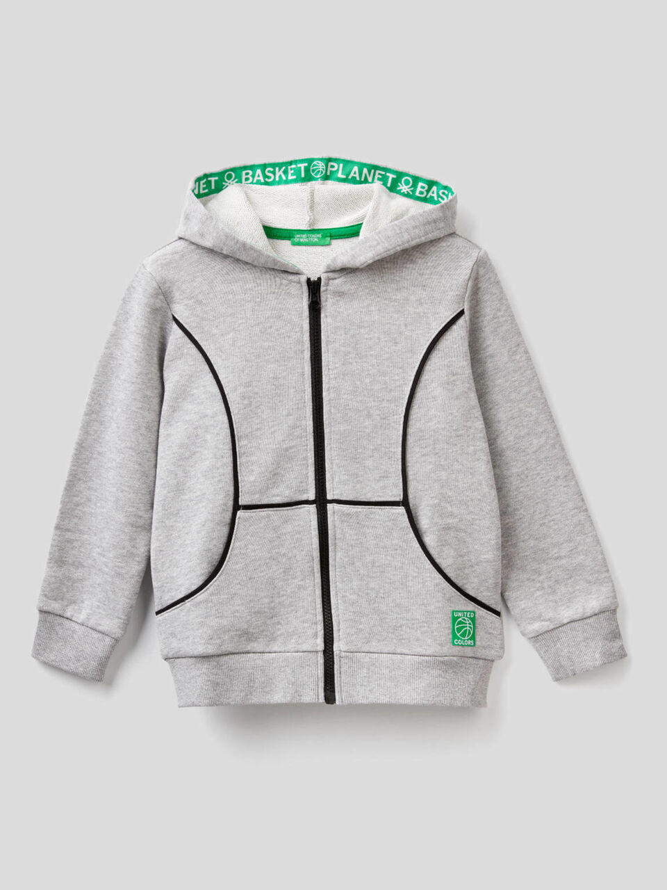 Sudadera con cremallera y capucha image number 1