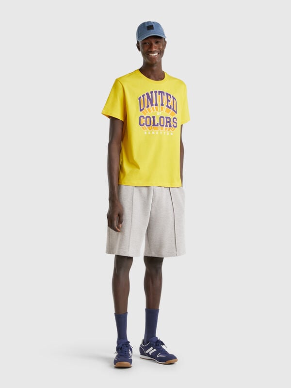 Bermudas de felpa de algodón  Hombre