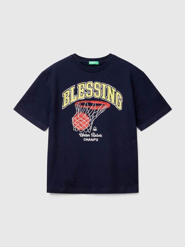 Camiseta de manga corta de algodón  Niño