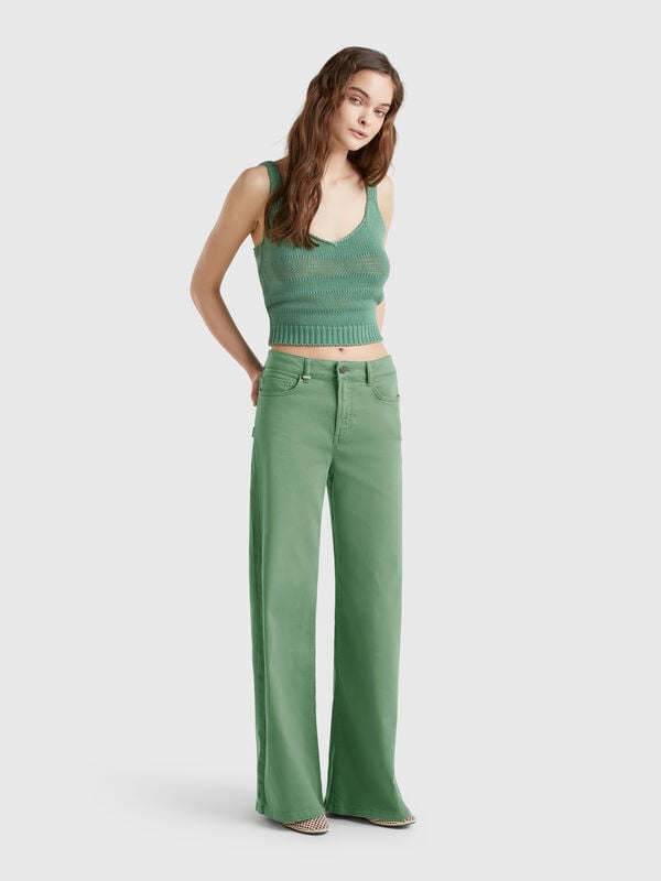 Pantalón ancho Mujer