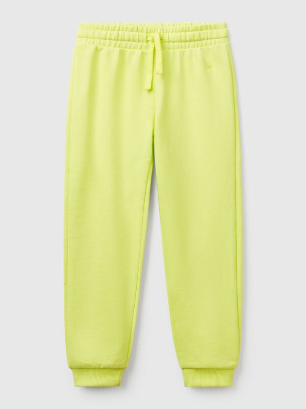 Pantalón de felpa con logotipo Niña