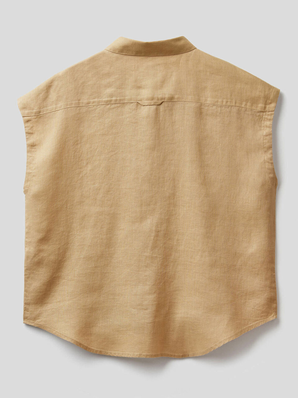 Camisón de 100% lino de manga corta image number 2