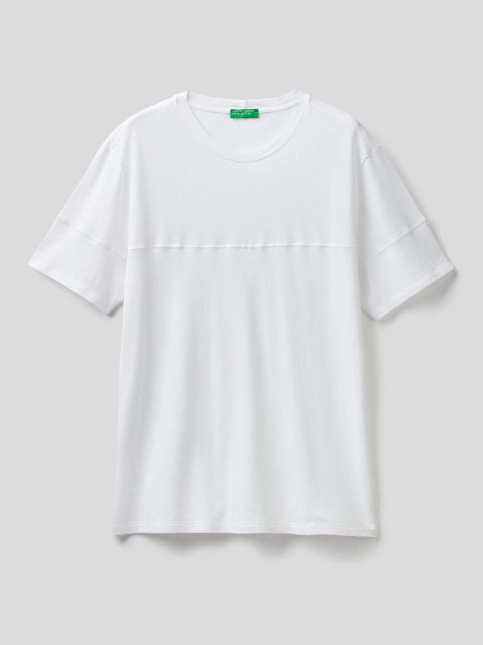 Camiseta lisa de lino mixto image number 1
