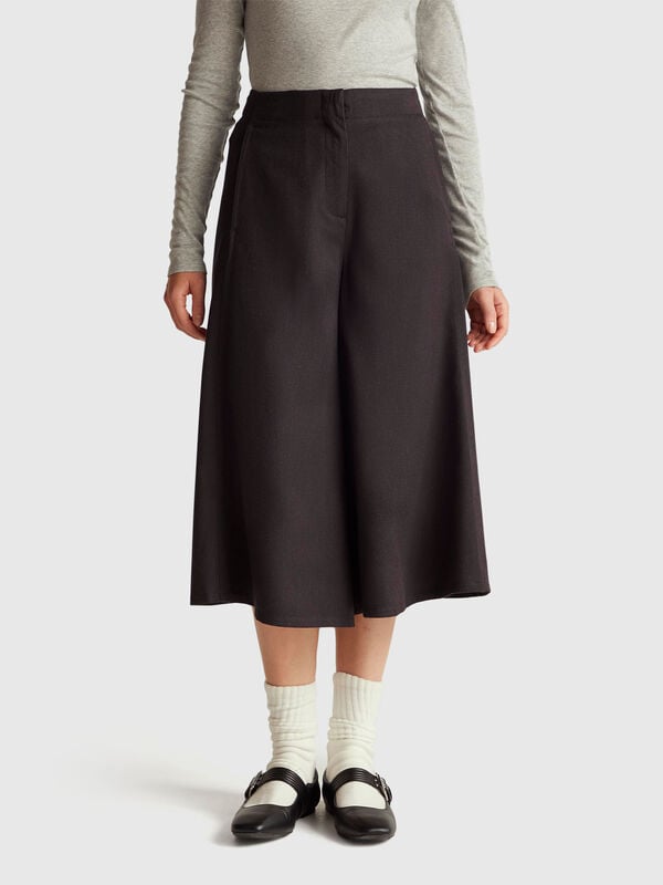 Pantalones anchos y cropped Pantalones anchos y cropped Mujer