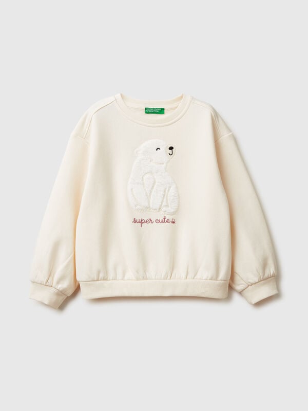 Sudadera con bordado de animales Niña