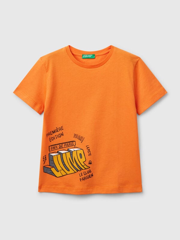 Camiseta de algodón con estampado Niño