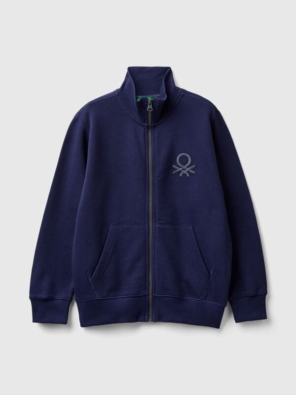 Sudadera con cremallera de algodón puro Niño