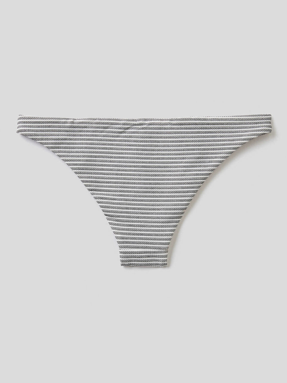 Braguita de bikini de rayas con lúrex image number 2