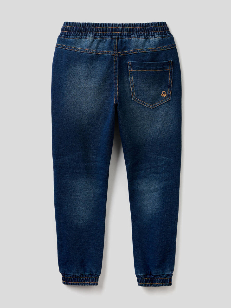 Pantalón deportivo de felpa de efecto denim image number 2