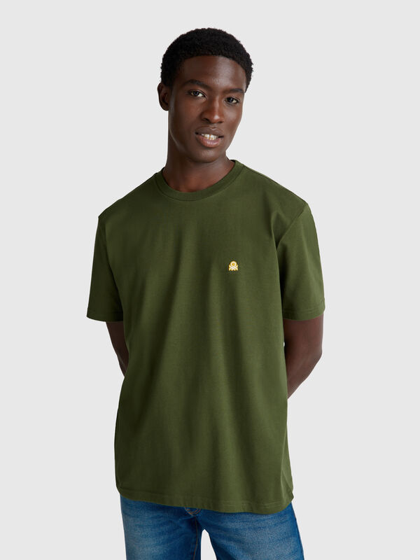 Camiseta básica de algodón Hombre