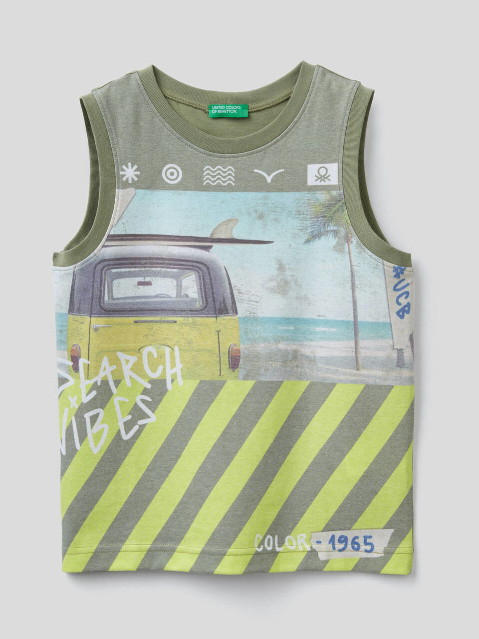 Camiseta de tirantes con estampado de surf image number 1