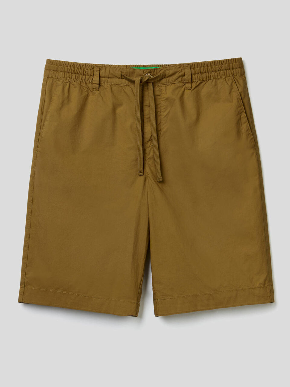 Pantalón corto de 100 % algodón con cordón image number 1