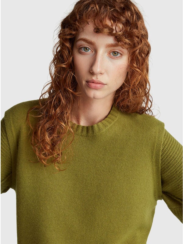 Chaleco de mezcla de lana y viscosa Mujer