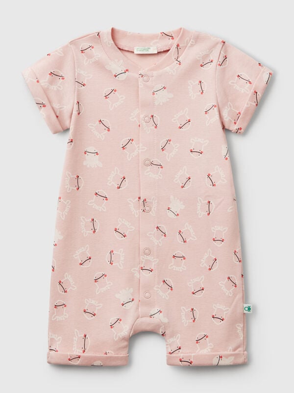 Body rosa con estampado animal Recién nacidos