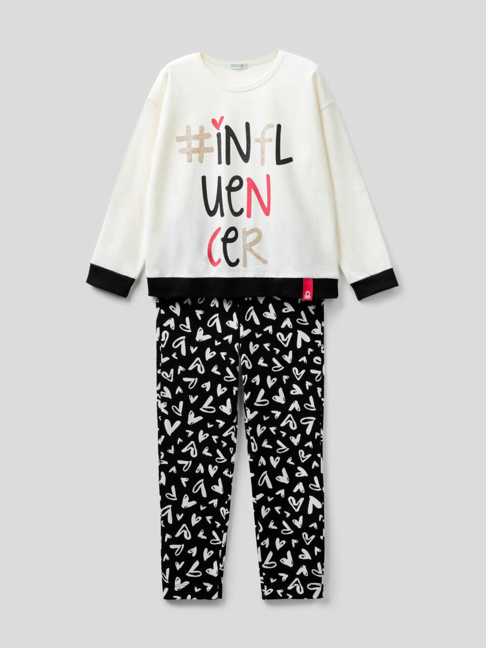 Pijama de 100% algodón con estampado image number 1