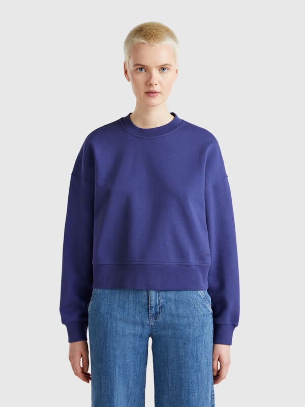 Sudadera 100% algodón con logo estampado Mujer