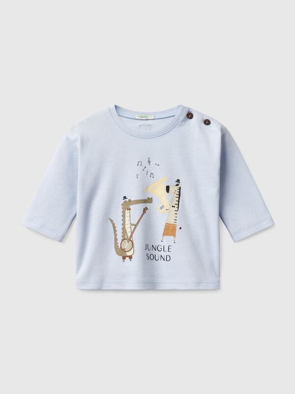 Camiseta con estampado animal Recién nacidos