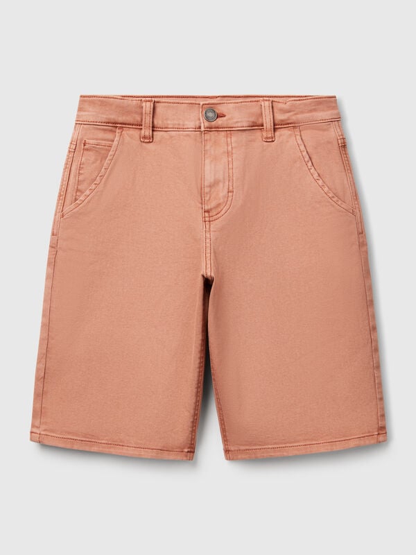 Bermudas regular fit efecto denim Niño